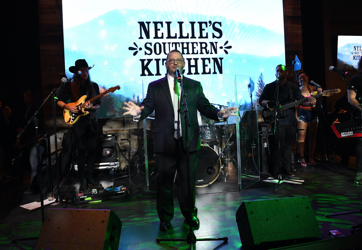 LAS VEGAS, NEVADA - JUNE 04: Kevin Jonas Sr. performs at the grand opening of Nellie's Souther ...