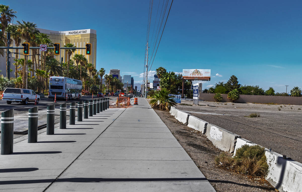 The view of the Strip from 4613 South Las Vegas Boulevard on Monday, June 6, 2022, in Las Vegas ...