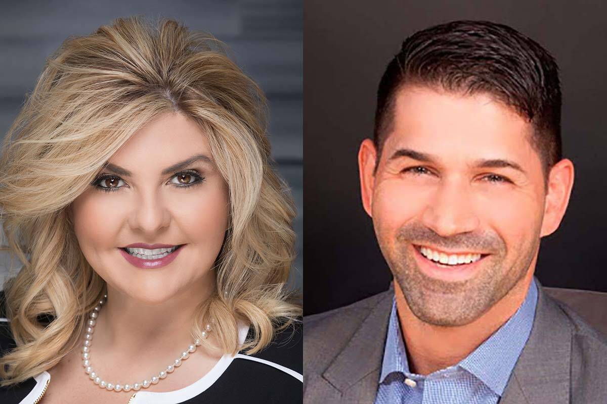 Michele Fiore and Manny Kess, Republican candidates for Nevada treasurer, 2022 primary. (courtesy)