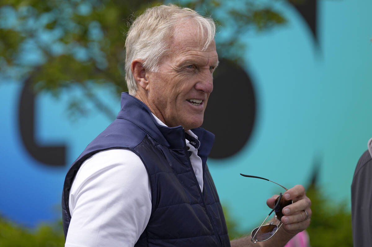 LIV Golf CEO Greg Norman at the course ahead of the first round of the inaugural LIV Golf Invit ...