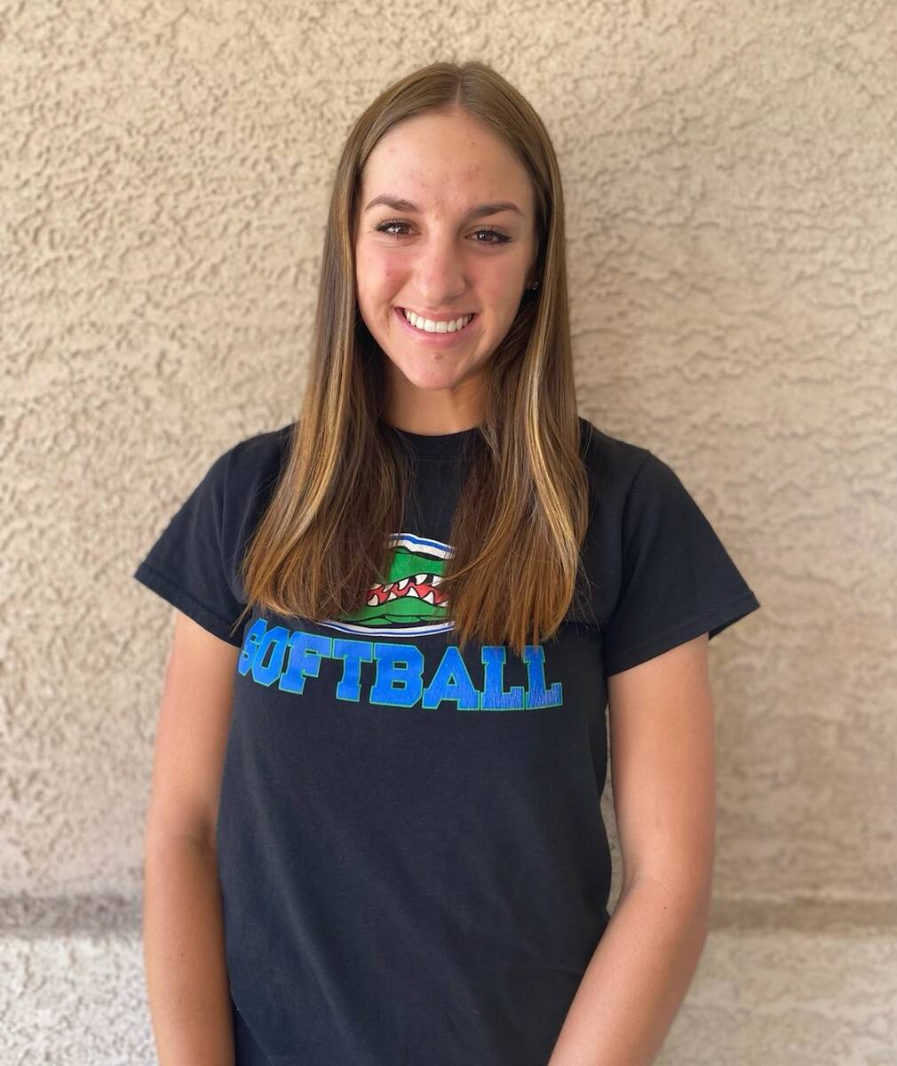 Green Valley's Michaela Morris is a member of the Nevada Preps All-Southern Nevada softball tea ...