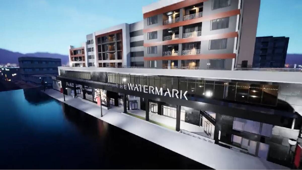 The Watermark, a mixed-use project scheduled to open sometime in 2022, combines residential and ...