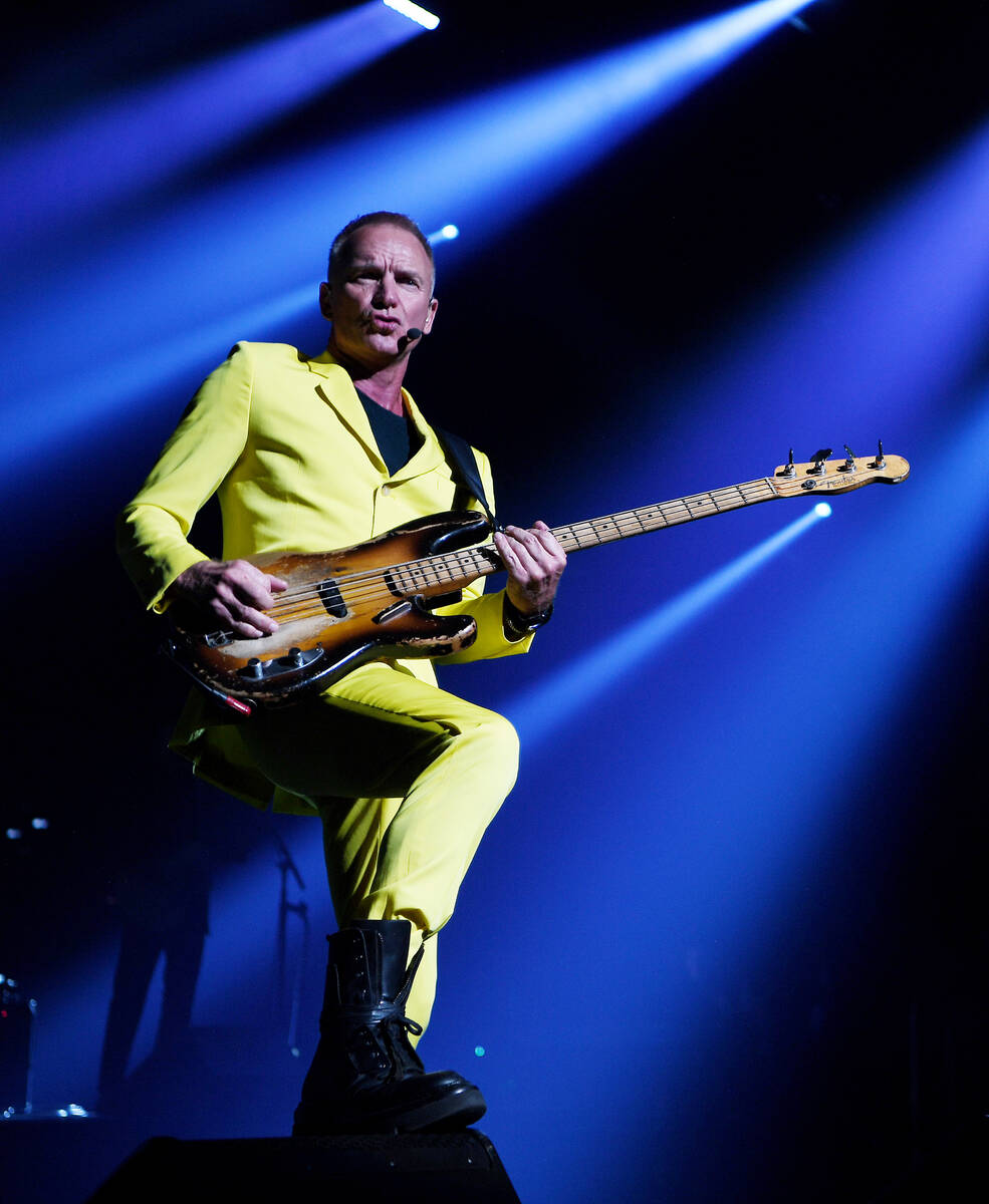 Sting performs during opening night of his residency: "Sting: My Songs" at The Colosseum at Ca ...