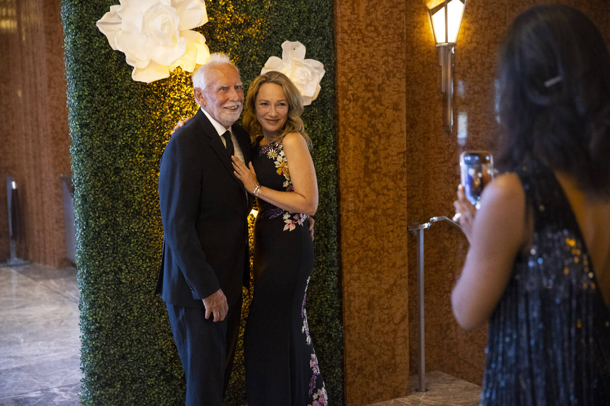 Robert Todd, left, and his wife Stephanie, poses for a photo during the Las Vegas Philharmonic& ...