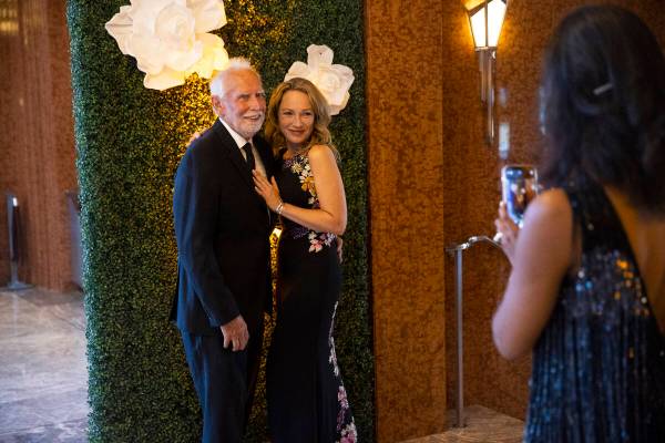 Robert Todd, left, and his wife Stephanie, poses for a photo during the Las Vegas Philharmonic& ...