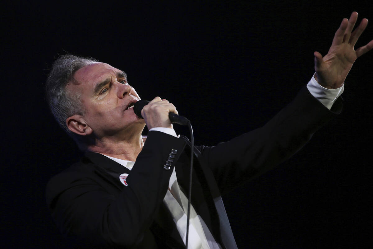 British singer and songwriter Morrissey performs at the Vive Latino music festival in Mexico Ci ...