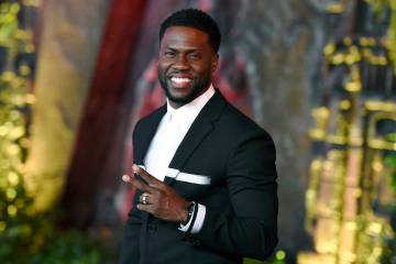 FILE - In this Dec. 11, 2017 file photo, Kevin Hart arrives at the Los Angeles premiere of &quo ...