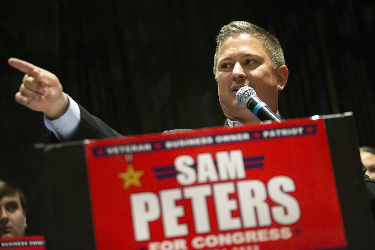 Republican Sam Peters. (Ellen Schmidt/Las Vegas Review-Journal) @ellenschmidttt