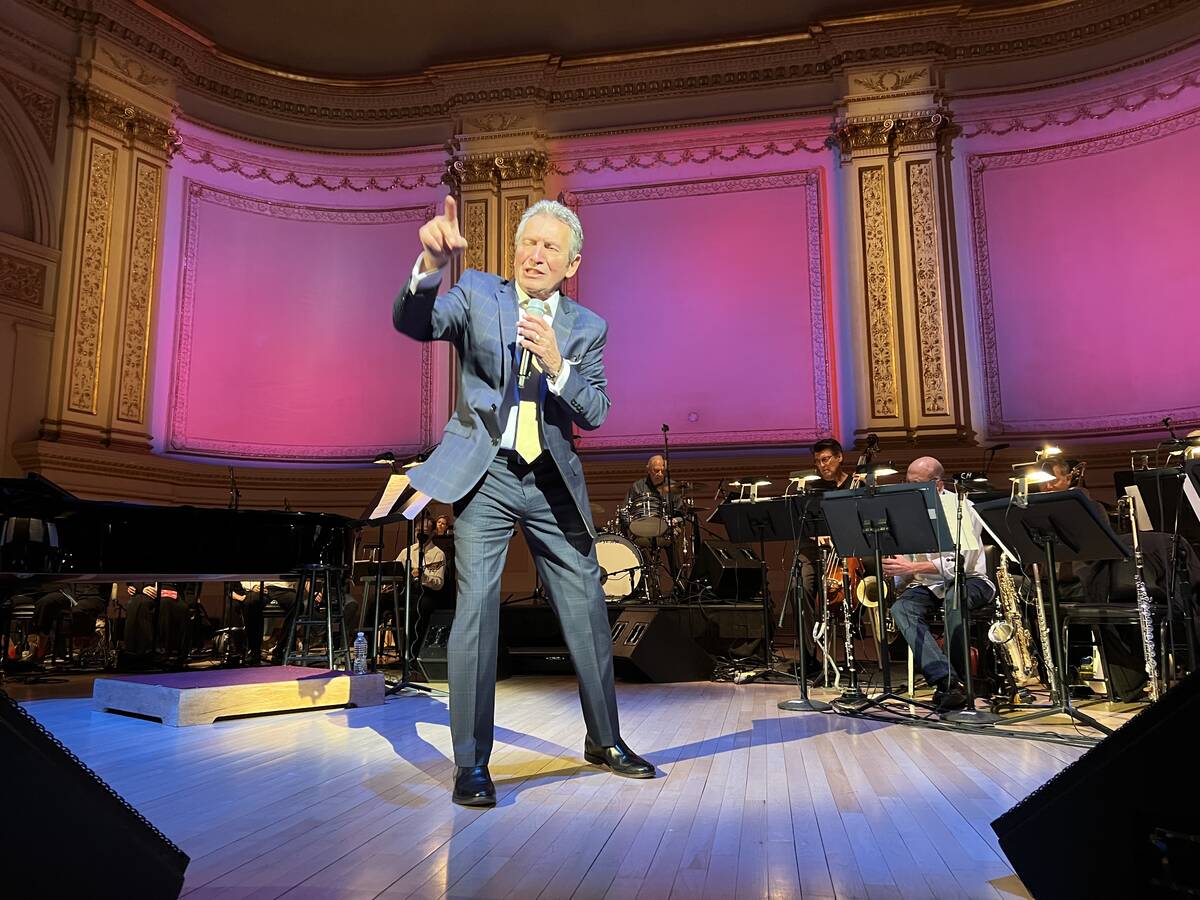 Bob Anderson is shown rehearsing at Carnegie Hall in New York on Saturday, Dec. 11, 2021. (John ...