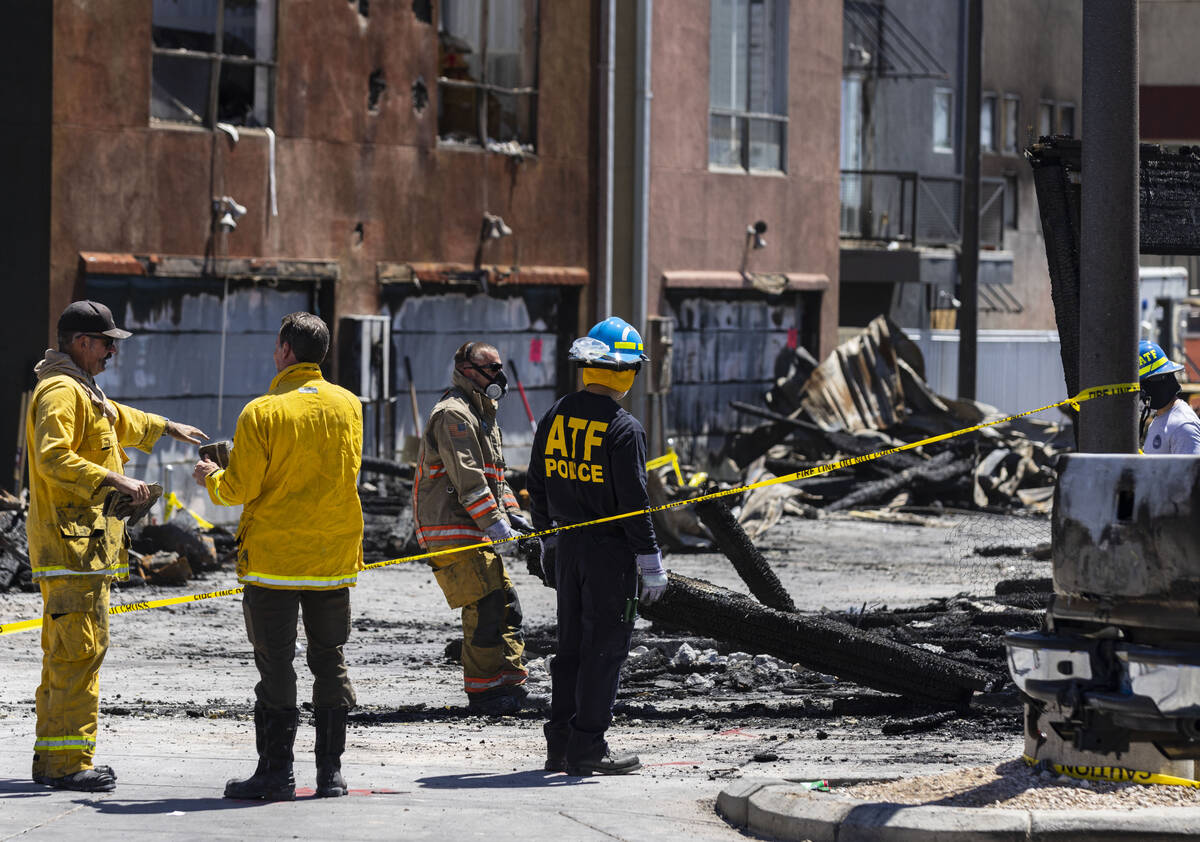 Members of the Bureau of Alcohol, Tobacco, Firearms and Explosives (ATF), Las Vegas fire and No ...