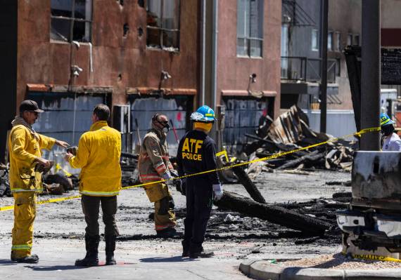 Members of the Bureau of Alcohol, Tobacco, Firearms and Explosives (ATF), Las Vegas fire and No ...