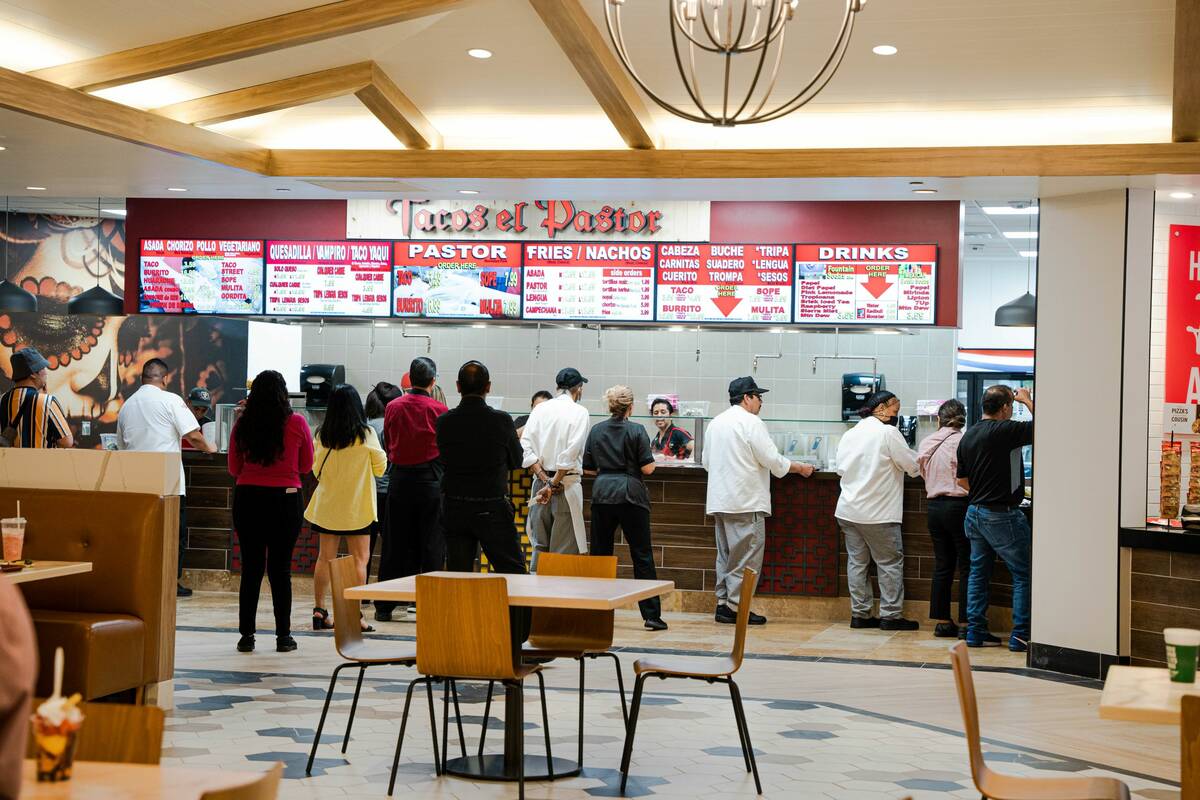 Tacos el Pastor at Boulder Station's new food court attracts customers. (Boulder Station)