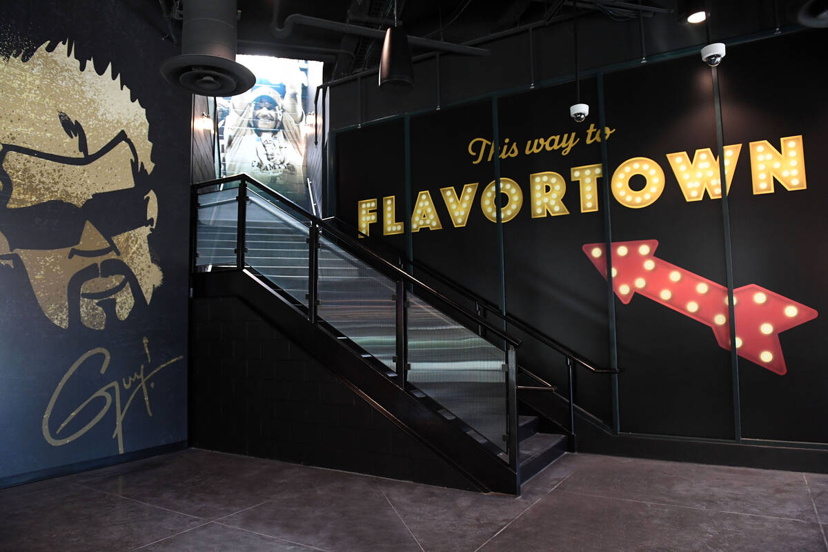 An entry to the Caesars Sportsbook and Guy Fieri's DTPHX Kitchen + Bar at Chase Field, the stad ...