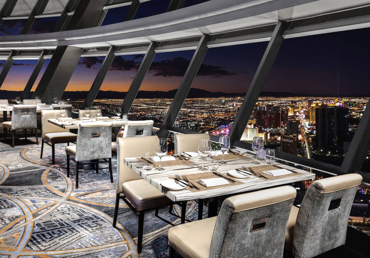 Top of the World restaurant in The Strat, Las Vegas, is serving a special menu from July 1-4, 2 ...
