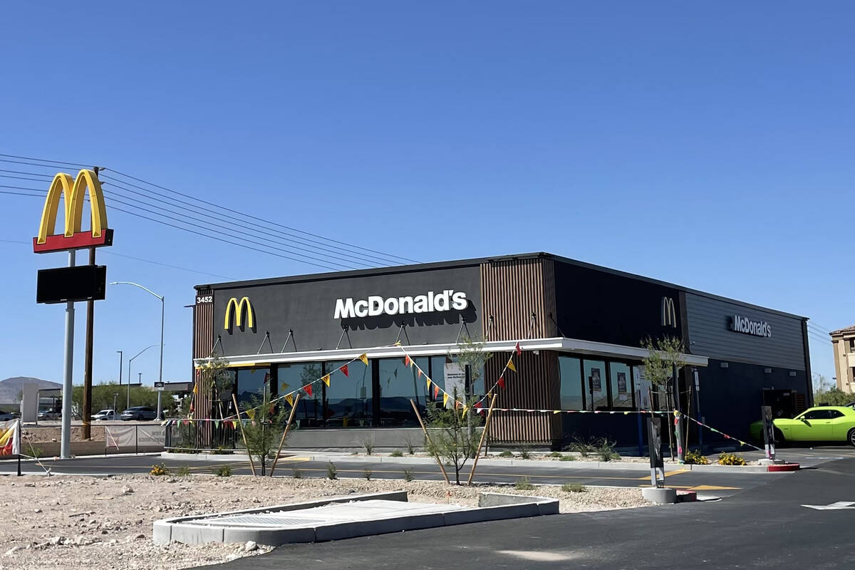 The exterior of Henderson's new McDonald's. It opens on Saturday, June 25, and will have prizes ...