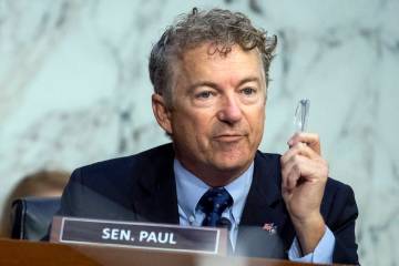 Sen. Rand Paul, R-Ky., seen in September 2021 on Capitol Hill in Washington. (Shawn Thew/Pool v ...