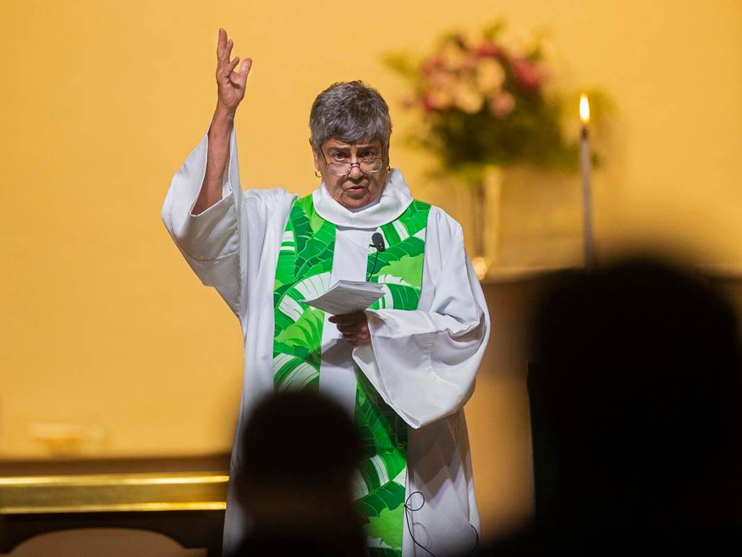 Rev. Liz Zivanov preaches to the congregation at Christ Church Episcopal on Sunday, June 26, 20 ...