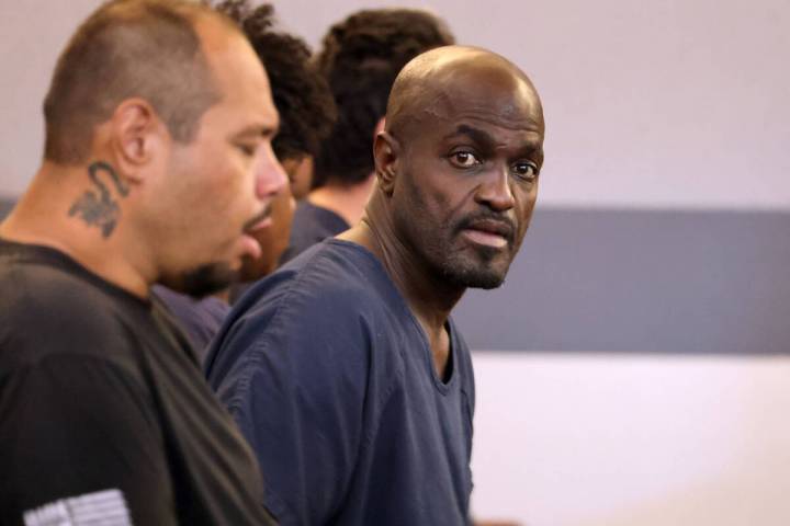 Michael Earl waits to appear in court at the Regional Justice Center in Las Vegas Tuesday, June ...