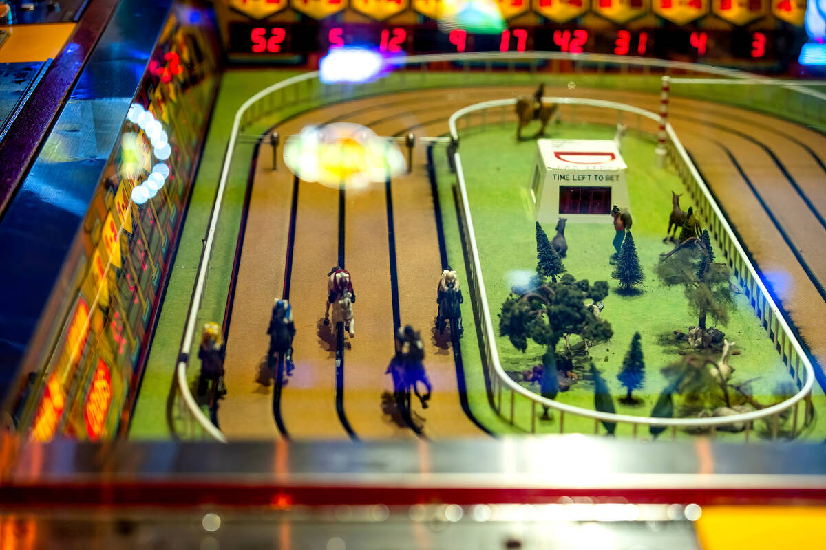 Horses race in the U.S.’ only remaining Sigma Derby racing machine on its 10th Anniversa ...