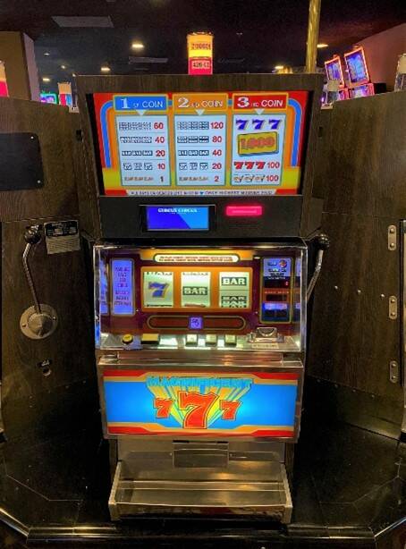 Circus Circus has installed $5 coin-operated slot machines to go alongside its $1 coin machines ...