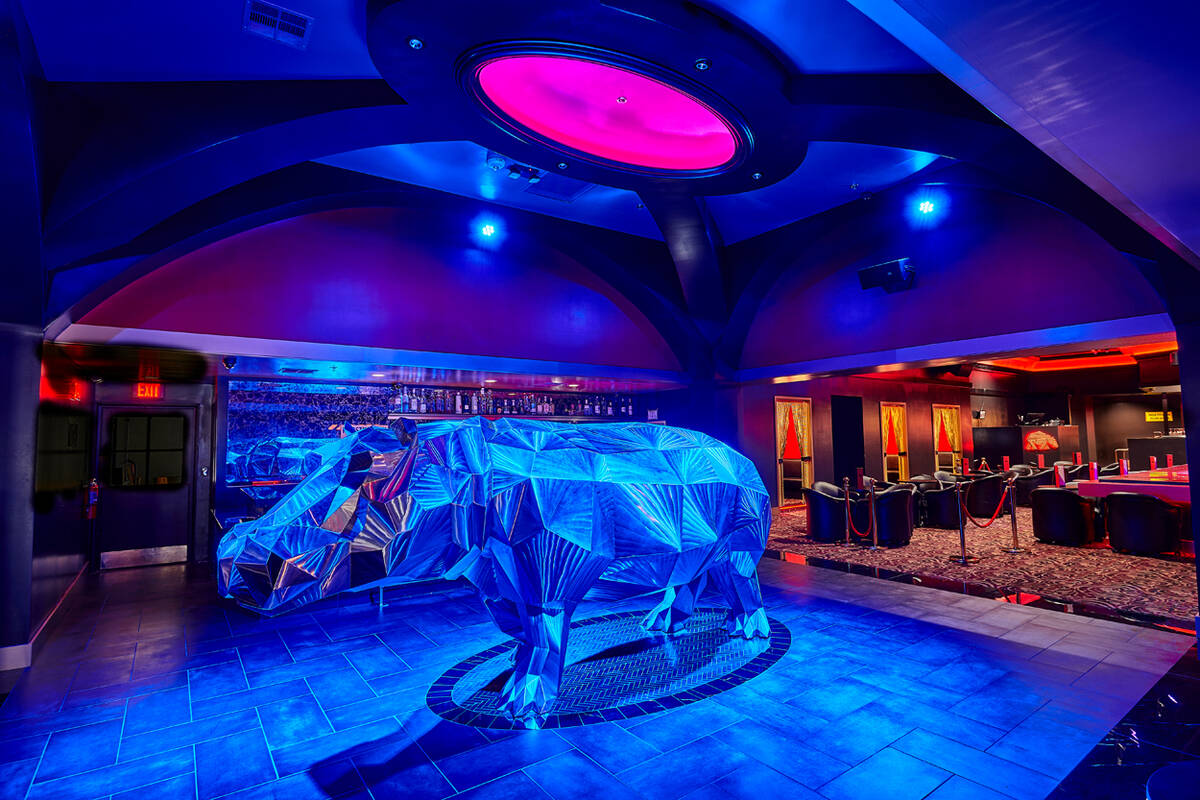 The interior of Peppermint Hippo, a new strip club in Las Vegas. (Courtesy Peppermint Hippo)