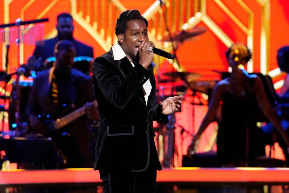 Leon Bridges performs at the Soul Train Music Awards at the Apollo Theater on Saturday, Nov. 20 ...