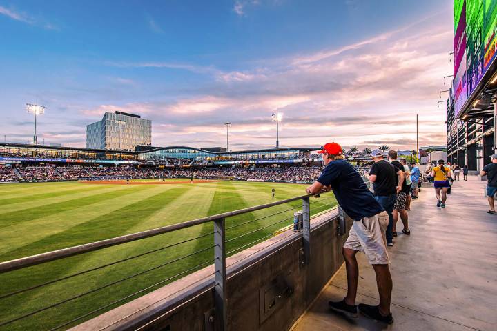 Las Vegas Ballpark at Downtown Summerlin, home of the Las Vegas Aviators, offers affordable tic ...