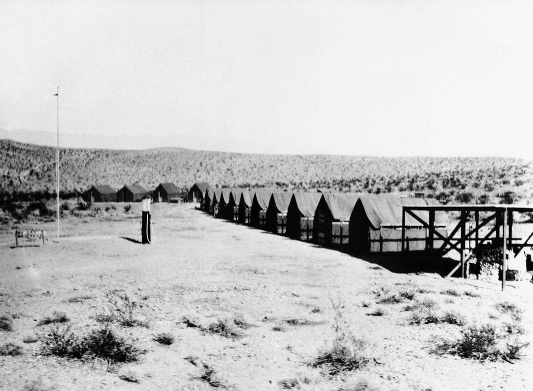 These few tent-houses, now sheltering 35 surveyors, are located on the site of the unnamed city ...