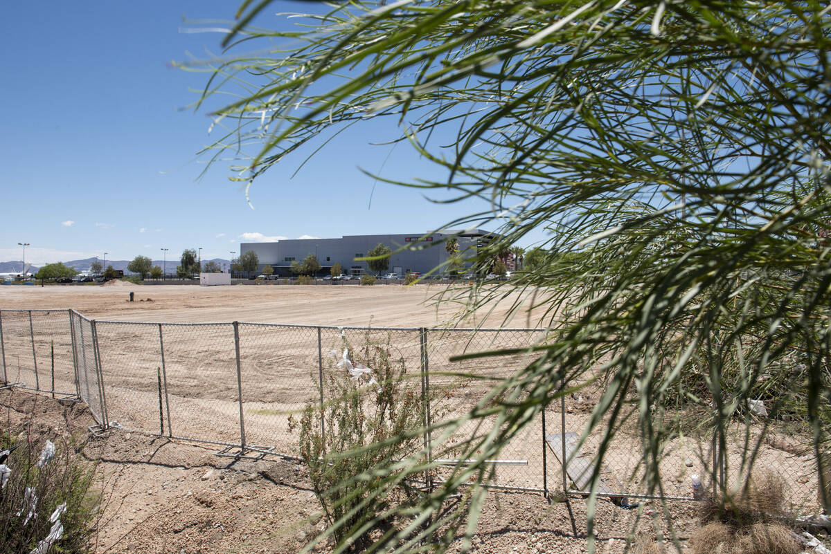 The plot of land on the southern end of the Strip where the Dream Las Vegas hotel-casino will b ...