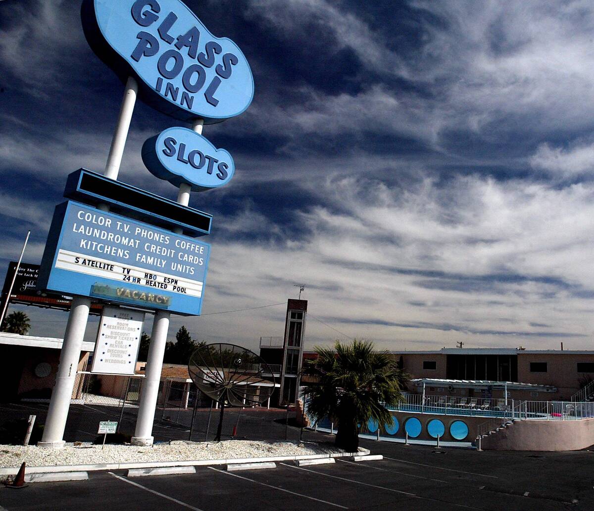 The Glass Pool Inn is shown in this Oct. 6, 2003, photo on Las Vegas Boulevard South. The site ...