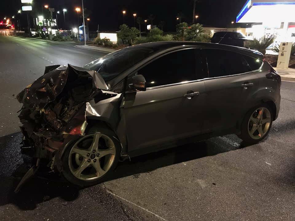Jayson Michael Salzman's gray Ford Focus was traveling 77 mph seconds before it struck the driv ...