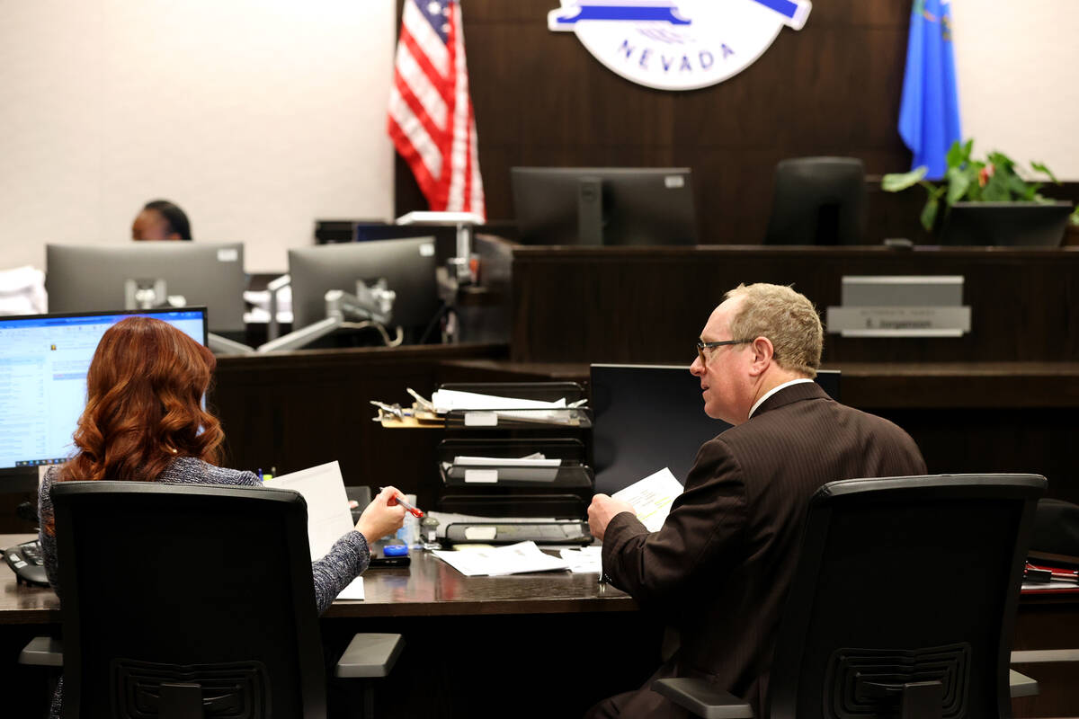 Las Vegas Deputy City Attorney Kelly Giordani negotiates plea deals on traffic tickets with att ...