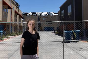 Emily Smith, who has been burglarized since the massive fire that burned down her home last wee ...