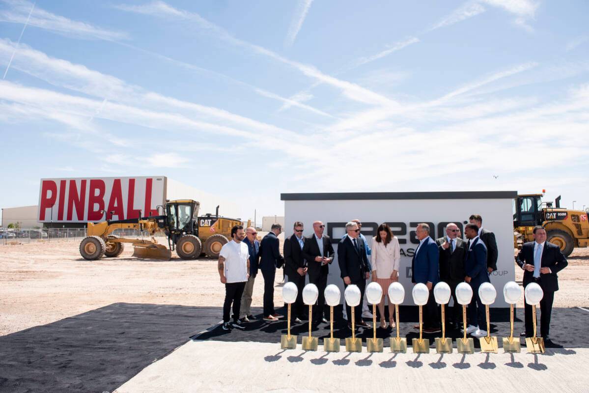 The groundbreaking for the Dream Las Vegas hotel-casino on Friday, July 8, 2022, in Las Vegas. ...