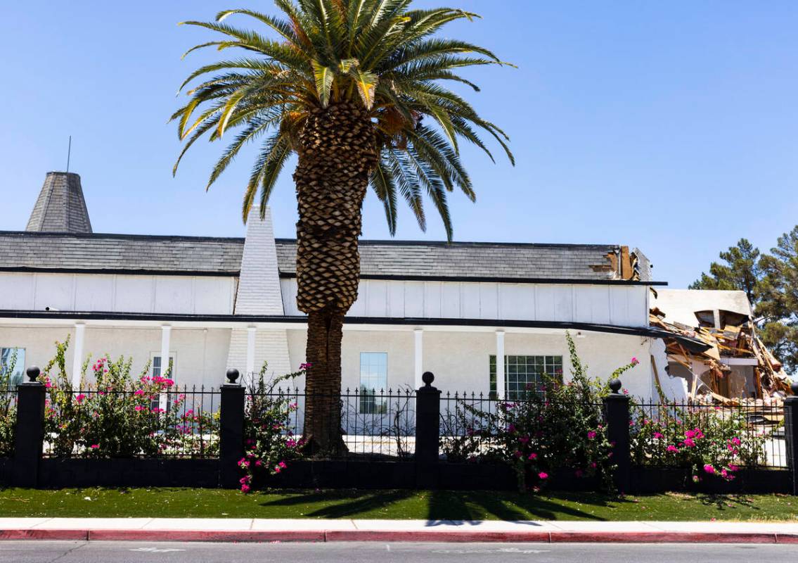 The torn down Hartland Mansion estate on South 6th Street in Downtown Las Vegas photographed on ...