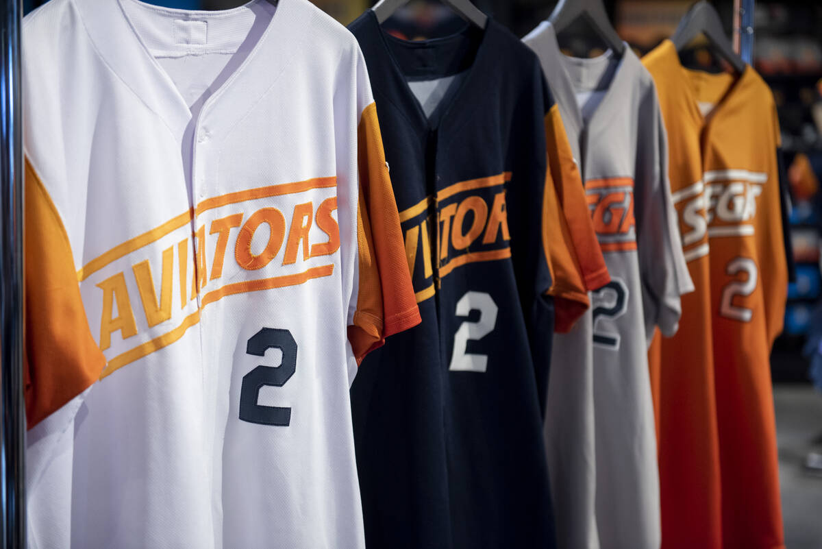 The Las Vegas Aviators have worn nine different jersey designs this year, the four standard jer ...