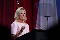 First lady Jill Biden speaks at the 125th Anniversary Convention of the National Parent Teacher ...