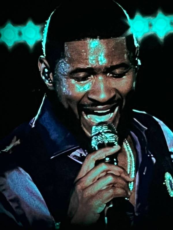 Usher performs on the opening night of his "My Way" residency at Dolby Live at Park MGM on Frid ...