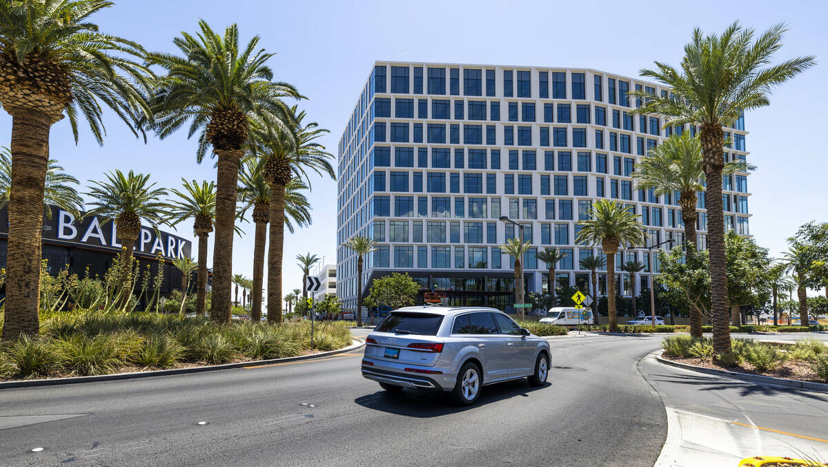 Construction continues on a new office building at 1700 S. Pavilion Center Drive just south of ...