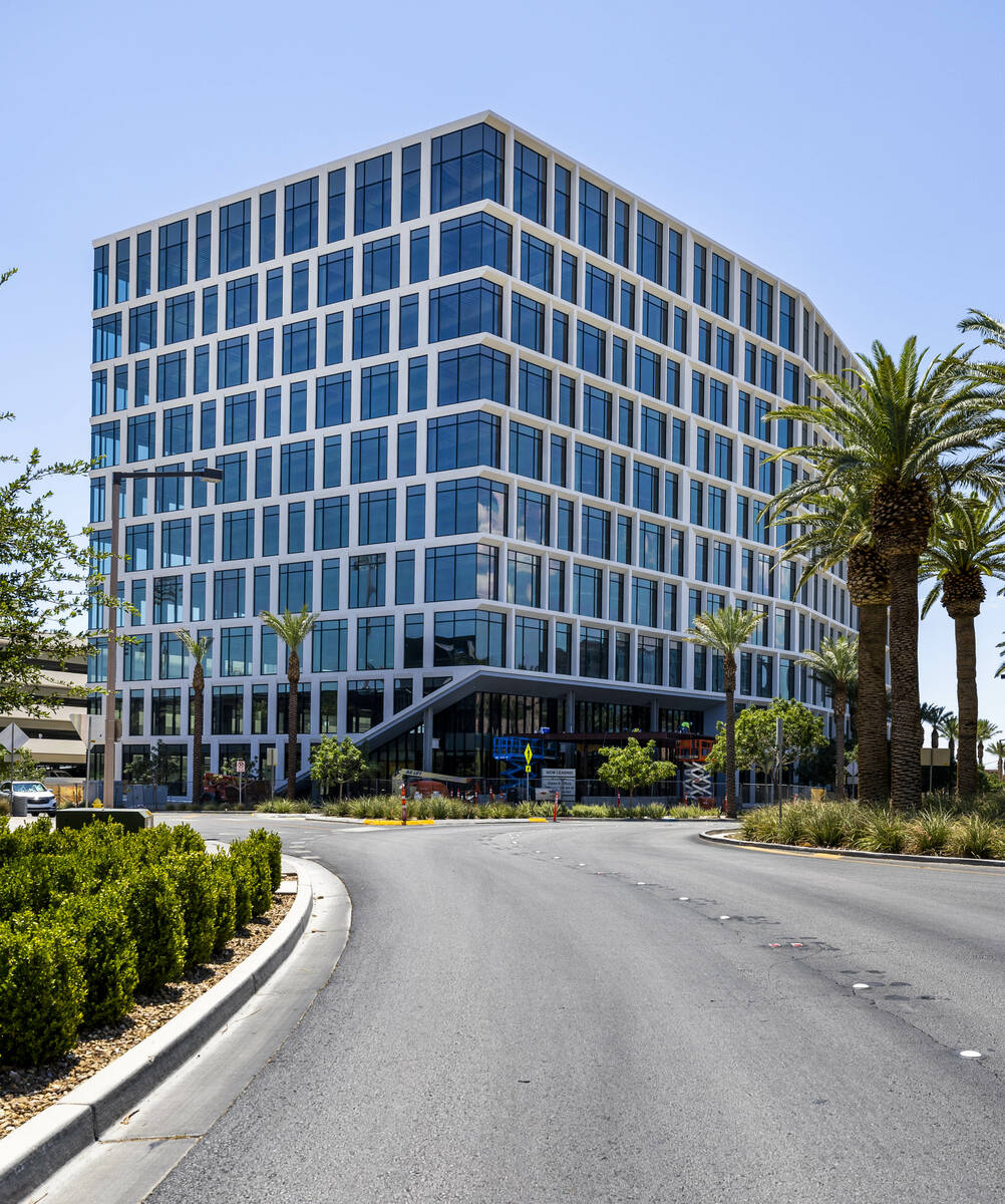 Construction continues on a new office building at 1700 S. Pavilion Center Drive just south of ...