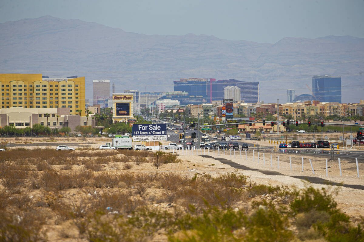 A portion of 126 acres at the southwest corner of Las Vegas Boulevard and Cactus Avenue, which ...