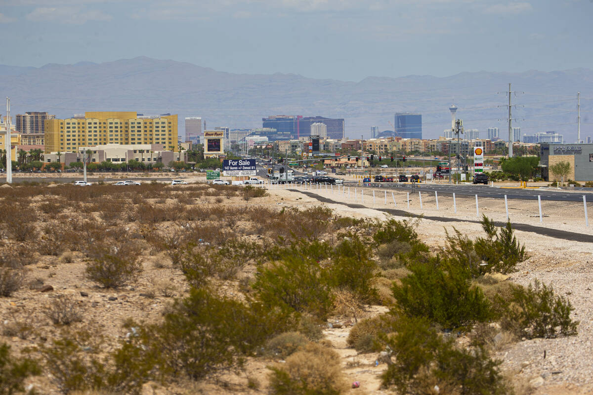 A portion of 126 acres at the southwest corner of Las Vegas Boulevard and Cactus Avenue, which ...