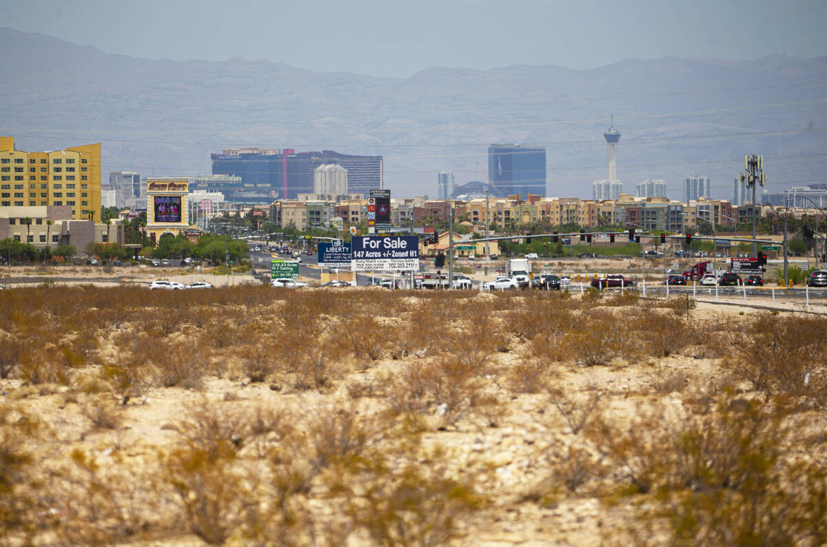 A portion of 126 acres at the southwest corner of Las Vegas Boulevard and Cactus Avenue, which ...