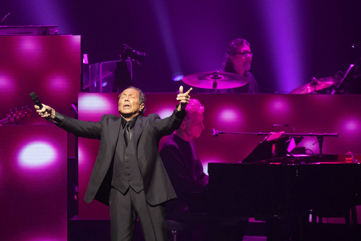 Paul Anka performs during the 10th anniversary celebration at The Smith Center for the Performi ...