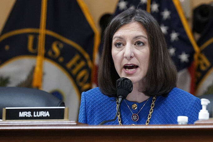 Rep. Elaine Luria, D-Va., speaks as the House select committee investigating the Jan. 6 attack ...