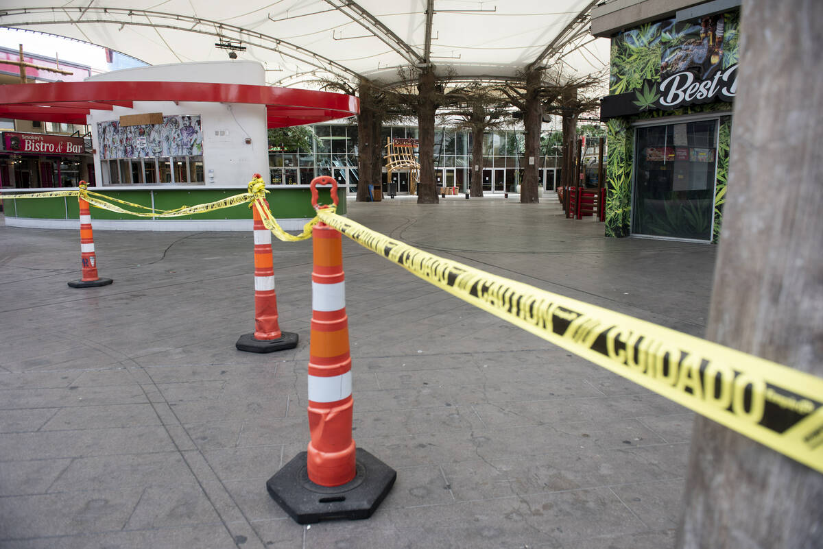 The closed Hawaiian Marketplace on Las Vegas Boulevard on Monday, July 25, 2022, in Las Vegas. ...