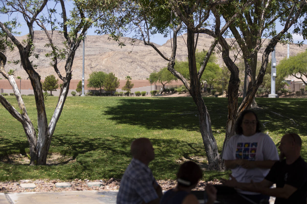 Spotted Leaf Park in Las Vegas, Tuesday, July 12, 2022. (Erik Verduzco / Las Vegas Review-Journal)