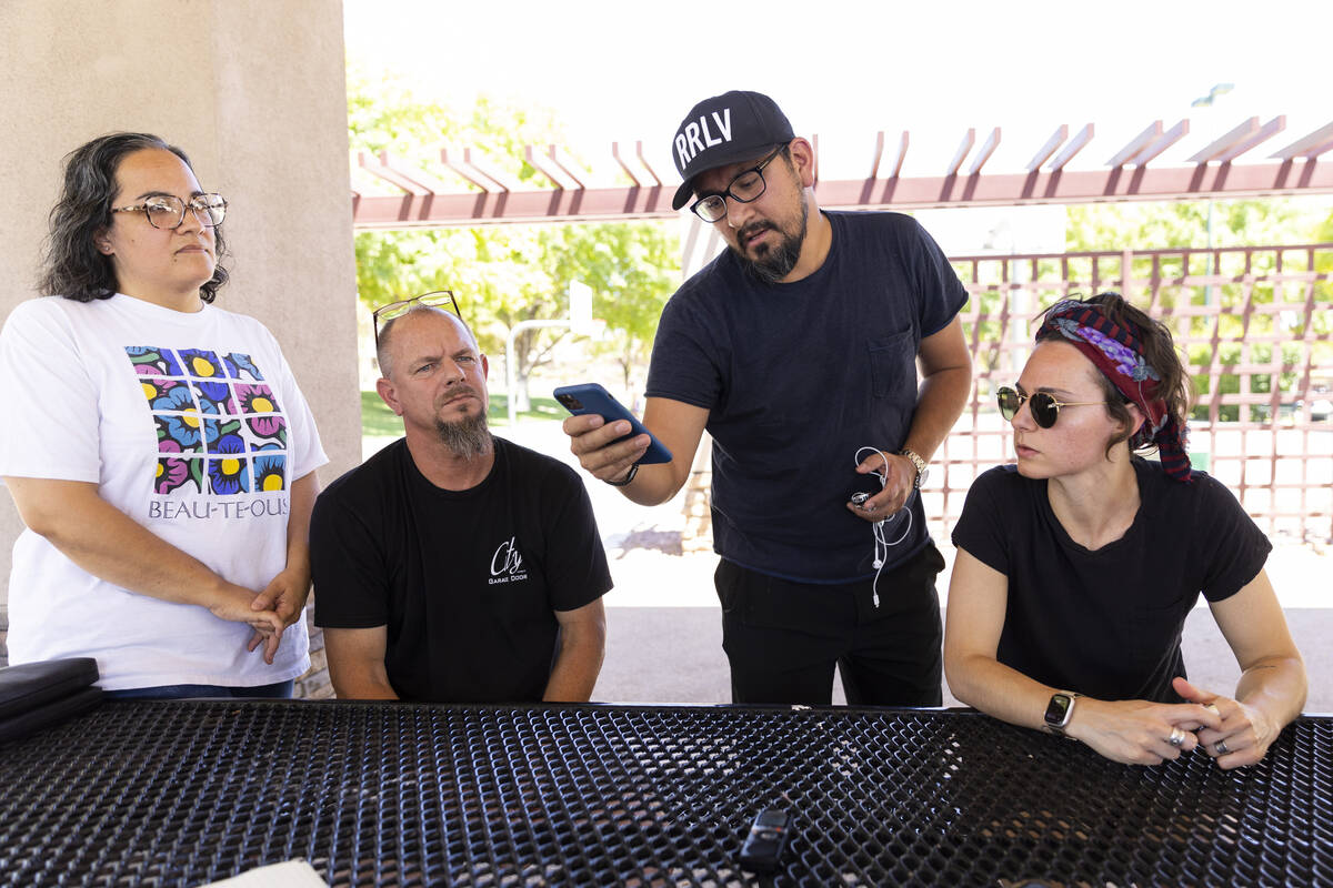 Morena Weatherby, from left, her husband Gano, Pablo Gatti, and Danielle Eiferman, share their ...