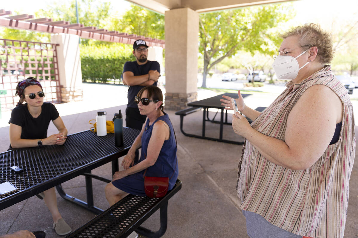 Danielle Eiferman, from left, Pablo Gatti, Wendy Johnston, and Kate Blanchard, share their conc ...