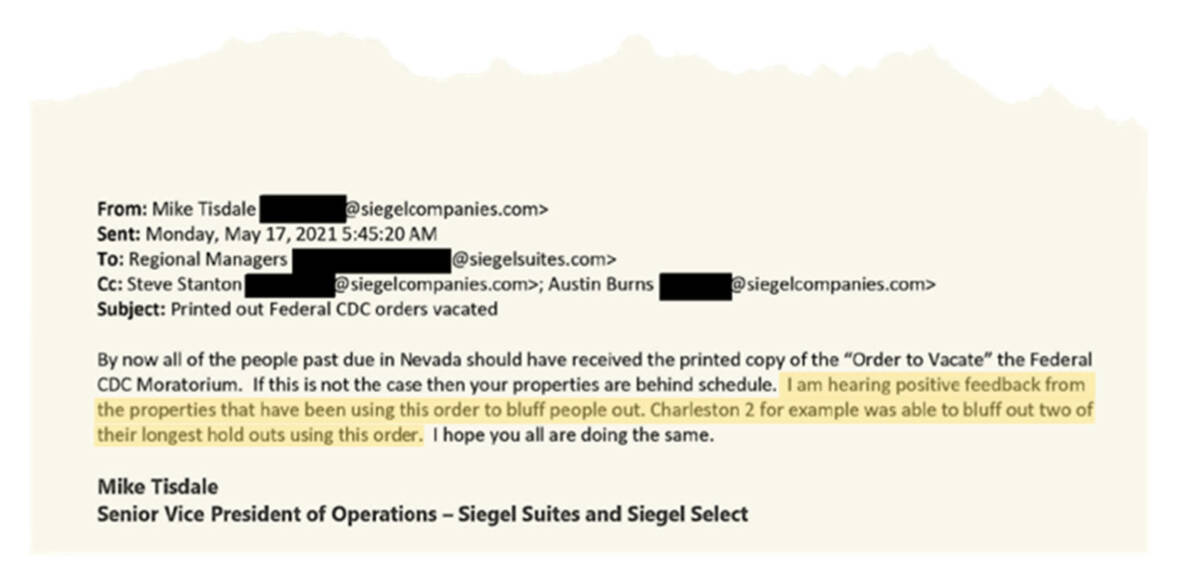 A screenshot of one of The Siegel Group emails released as part of the U.S. House investigation ...